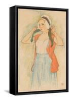 An Auto-Lithograph by Armand Rassenfosse, C1898-Armand Rassenfosse-Framed Stretched Canvas