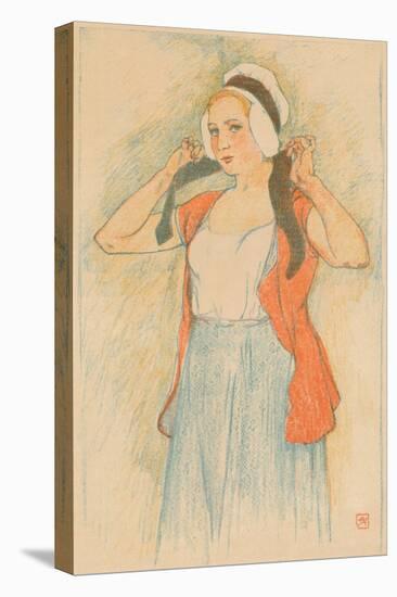 An Auto-Lithograph by Armand Rassenfosse, C1898-Armand Rassenfosse-Stretched Canvas