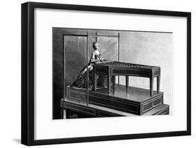 An Automaton Playing a Keyboard Instrument-null-Framed Art Print