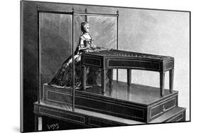 An Automaton Playing a Keyboard Instrument-null-Mounted Art Print