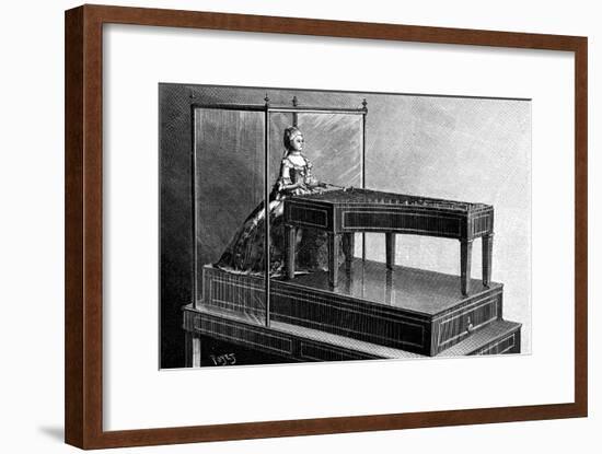 An Automaton Playing a Keyboard Instrument-null-Framed Art Print