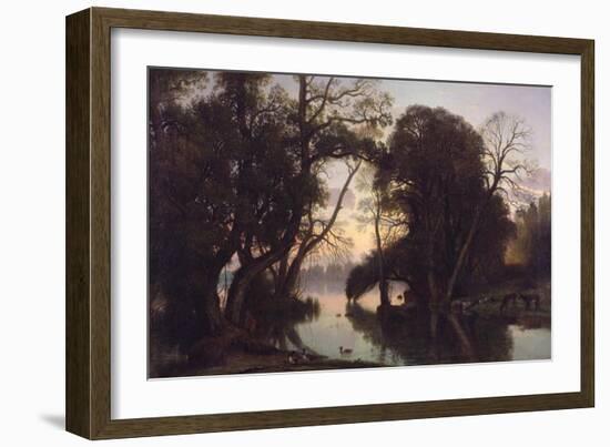 An Autumn Evening, 1852-Nicolas Louis Cabat-Framed Giclee Print