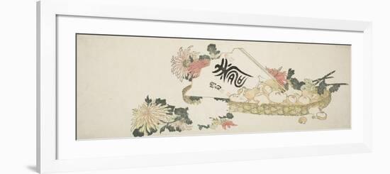 An Autumn Gift-Katsushika Hokusai-Framed Premium Giclee Print
