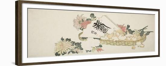 An Autumn Gift-Katsushika Hokusai-Framed Premium Giclee Print