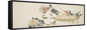 An Autumn Gift-Katsushika Hokusai-Framed Stretched Canvas