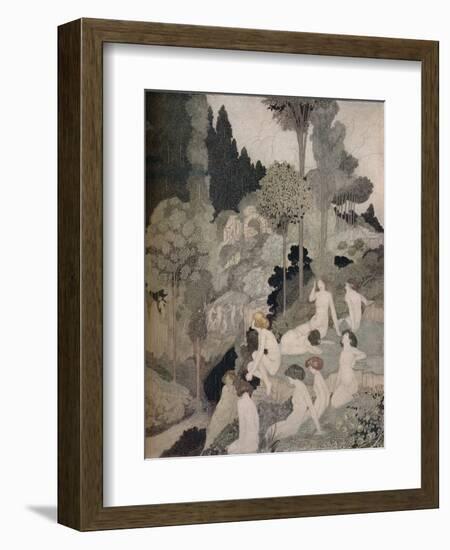 'An Autumn Interlude', c1910-Charles Robinson-Framed Giclee Print