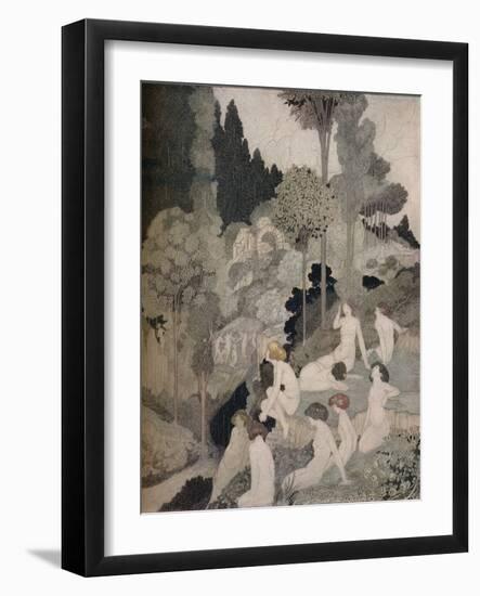 'An Autumn Interlude', c1910-Charles Robinson-Framed Giclee Print