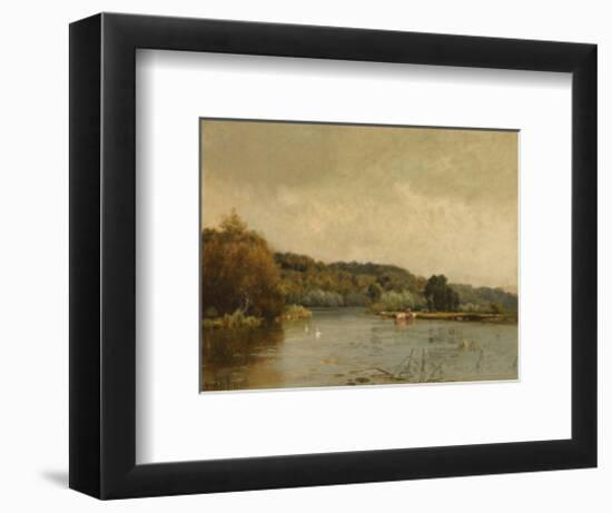 An Autumn Morning (No. 3)-Alfred De Breanski-Framed Premium Giclee Print