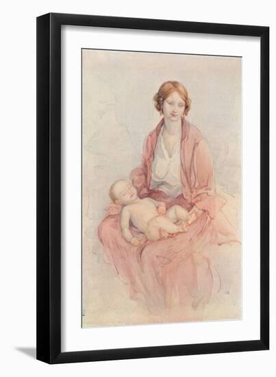 'An Autumn Portrait', c1910-Bess Norriss-Framed Giclee Print