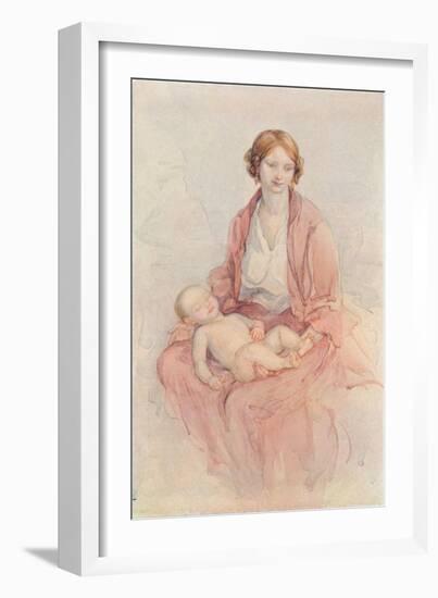 'An Autumn Portrait', c1910-Bess Norriss-Framed Giclee Print