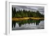 An Autumn Reflection During Clearing Weather In The Tetons Near Jackson, Wyoming-Jay Goodrich-Framed Photographic Print