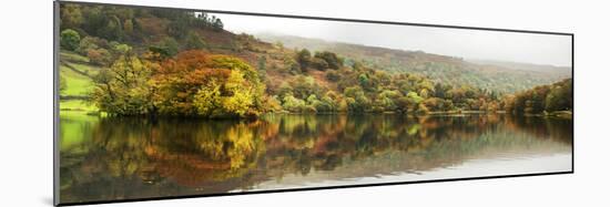 An Autumn Scene by a Lake in the Lake District at Cumbria, England-Alex Saberi-Mounted Photographic Print