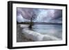 An Autumn Scene by a Lake in the Lake District at Cumbria, England-Alex Saberi-Framed Photographic Print