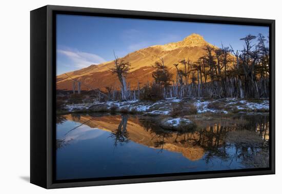 An autumn scene in Los Glaciares National Park, Patagonia, Argentina-Ed Rhodes-Framed Stretched Canvas