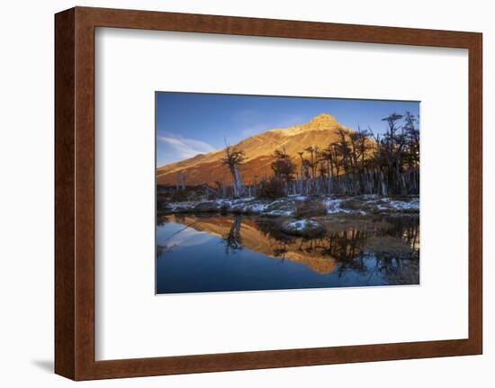 An autumn scene in Los Glaciares National Park, Patagonia, Argentina-Ed Rhodes-Framed Photographic Print