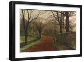 An Autumnal Day, Stapleton Park-John Atkinson Grimshaw-Framed Premium Giclee Print