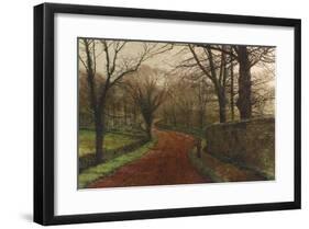 An Autumnal Day, Stapleton Park-John Atkinson Grimshaw-Framed Premium Giclee Print