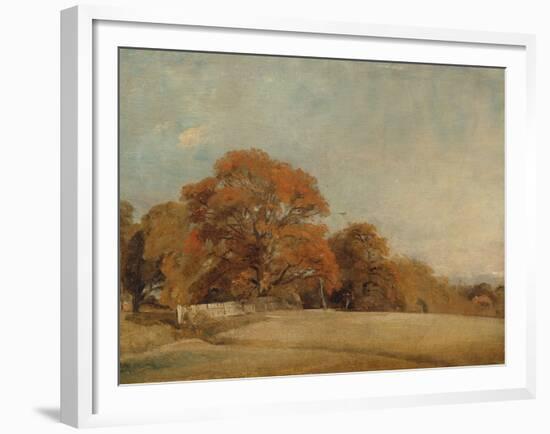 An Autumnal Landscape at East Bergholt, c.1805-08-John Constable-Framed Giclee Print