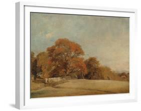 An Autumnal Landscape at East Bergholt, c.1805-08-John Constable-Framed Giclee Print