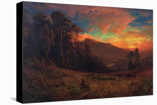 An Autumnal Sunset on the Russian River, 1878-William Keith-Stretched Canvas