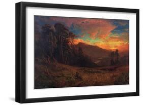 An Autumnal Sunset on the Russian River, 1878-William Keith-Framed Giclee Print