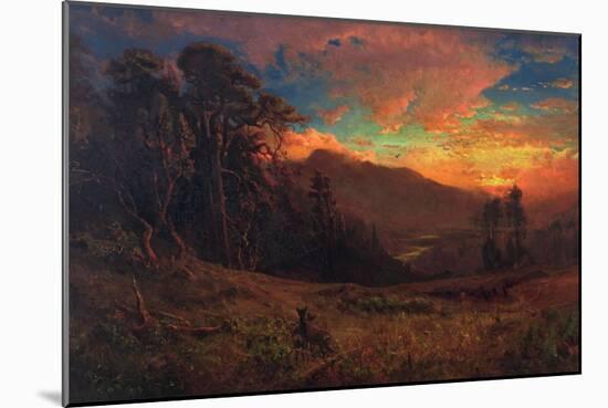 An Autumnal Sunset on the Russian River, 1878-William Keith-Mounted Giclee Print