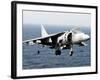 An AV-8B Harrier Hovers over the Flight Deck of USS Peleliu-Stocktrek Images-Framed Photographic Print