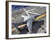 An AV-8B Harrier  Prepares to Takeoff from USS Peleliu-Stocktrek Images-Framed Photographic Print