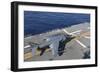 An Av-8B Harrier Takes Off from the Flight Deck of USS Bataan-null-Framed Photographic Print