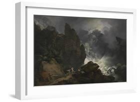 An Avalanche in the Alps-Philip James De Loutherbourg-Framed Giclee Print