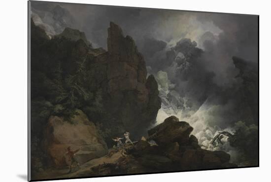 An Avalanche in the Alps-Philip James De Loutherbourg-Mounted Giclee Print