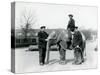 An Baby Indian Elephant with Keepers A. Church and H. Robertson at London Zoo, June 1922-Frederick William Bond-Stretched Canvas