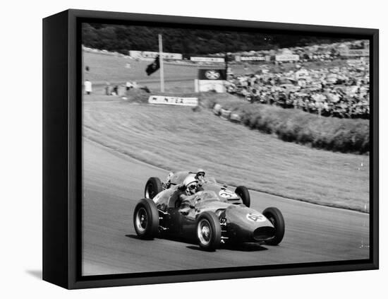 An Davison and Gino Munaron During Formula Intercontinental Race, Brands Hatch, August 1961-null-Framed Stretched Canvas