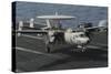 An E-2C Hawkeye Lands Aboard the Aircraft Carrier USS Nimitz-null-Stretched Canvas