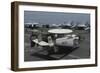 An E-2C Hawkeye Lands on the Flight Deck of USS Nimitz-null-Framed Photographic Print