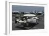 An E-2C Hawkeye Lands on the Flight Deck of USS Nimitz-null-Framed Photographic Print