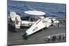 An E-2C Hawkeye on the Flight Deck Aboard USS Nimitz-null-Mounted Photographic Print