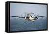 An E-2C Hawkeye Prepares for Landing-null-Framed Stretched Canvas