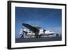 An E-2C Hawkeye Prepares to Launch from the Flight Deck of USS Carl Vinson-null-Framed Photographic Print