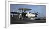 An E-2C Hawkeye Prepares to Launch from the Flight Deck of USS Nimitz-null-Framed Photographic Print