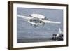 An E-2C Hawkeye Takes Off from the Flight Deck of USS Nimitz-null-Framed Photographic Print