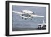 An E-2C Hawkeye Takes Off from the Flight Deck of USS Nimitz-null-Framed Photographic Print