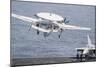 An E-2C Hawkeye Takes Off from the Flight Deck of USS Nimitz-null-Mounted Photographic Print