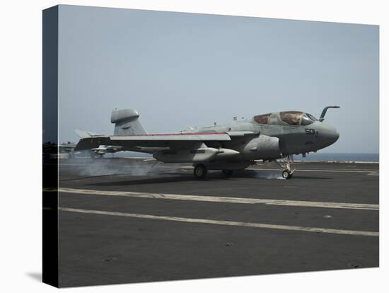 An Ea-6B Prowler Lands on the Flight Deck of USS Nimitz-null-Stretched Canvas