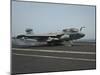 An Ea-6B Prowler Lands on the Flight Deck of USS Nimitz-null-Mounted Photographic Print