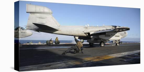 An Ea-6B Prowler Prepares to Launch Off the Flight Deck of USS Nimitz-null-Stretched Canvas