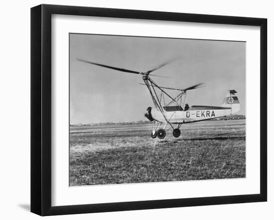 An Early Model of the Modern Helicopter-null-Framed Photographic Print