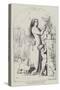 An Early Pre-Raphaelite Etching-John Everett Millais-Stretched Canvas