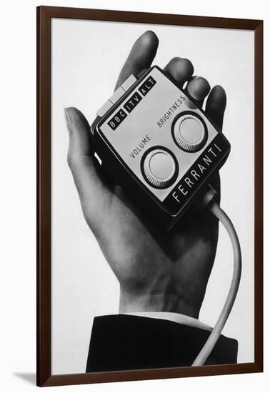 An Early Remote Control or an Armchair Programme Control-null-Framed Art Print