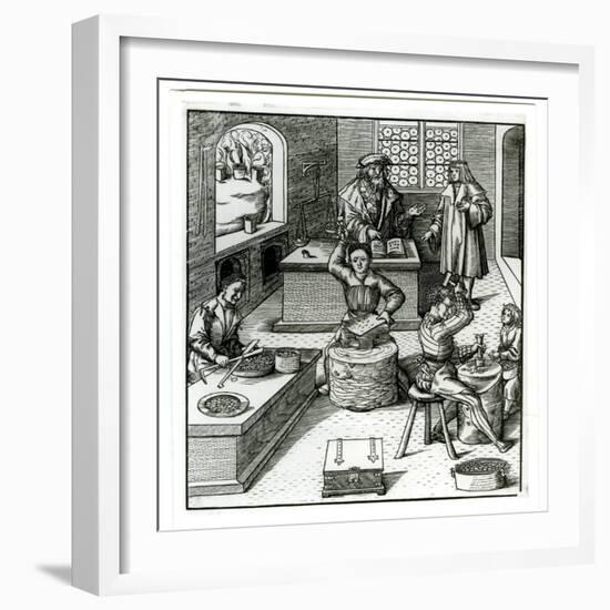 An Early Sixteenth-Century European Mint, from Der Weisskunig-null-Framed Giclee Print